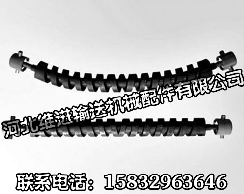 橡胶螺旋托辊